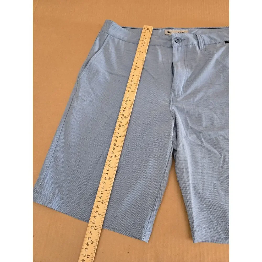 Travis Mathew Bermuda Blus 8” Golf Casual Shorts Men Size 34